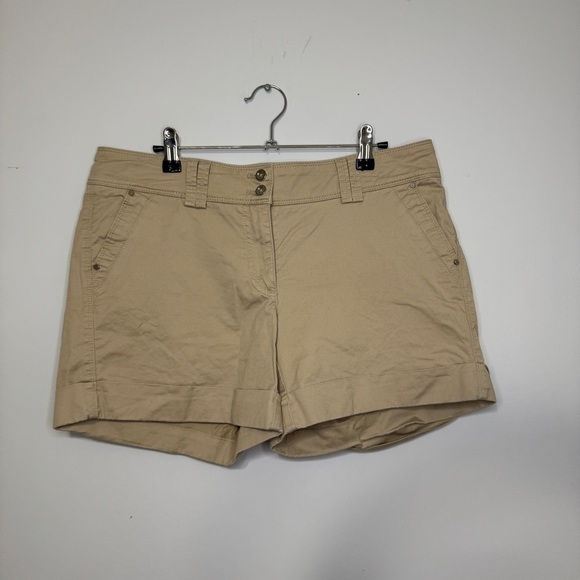 White House Black Market Pants - White House Black Market Khaki Chino Shorts Size 8